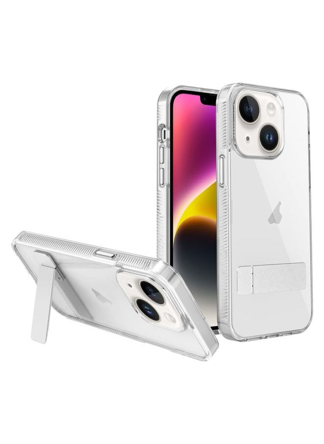 HuHa Case Cover For iPhone 14 Plus High Transparent Holder Phone Case White 