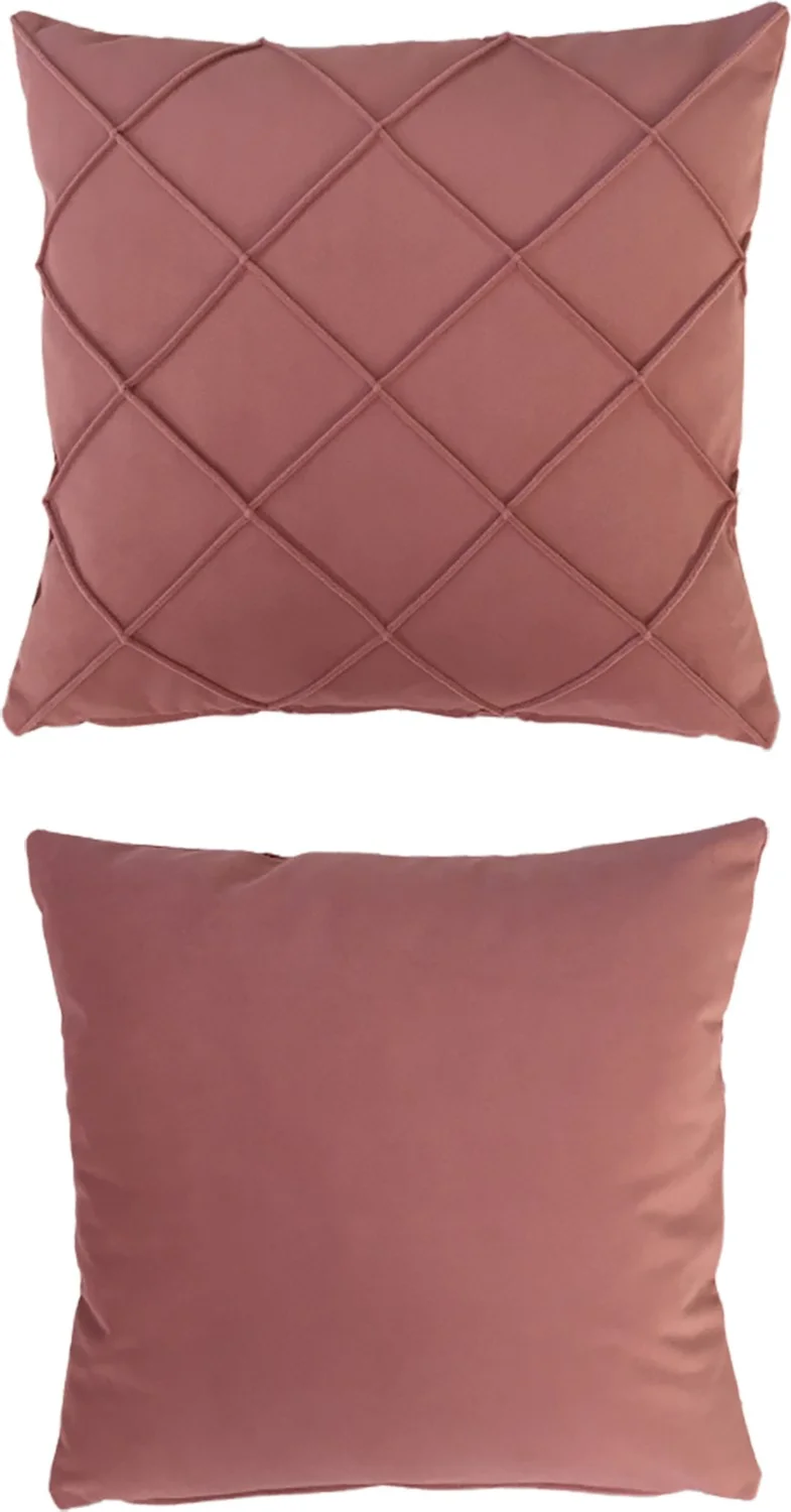 Nisahometeks Stain Resistant Erasable Quilted Throw Pillow Case