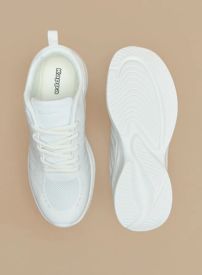 Kappa Women's Textured Sports Shoes with Lace-Up Closure