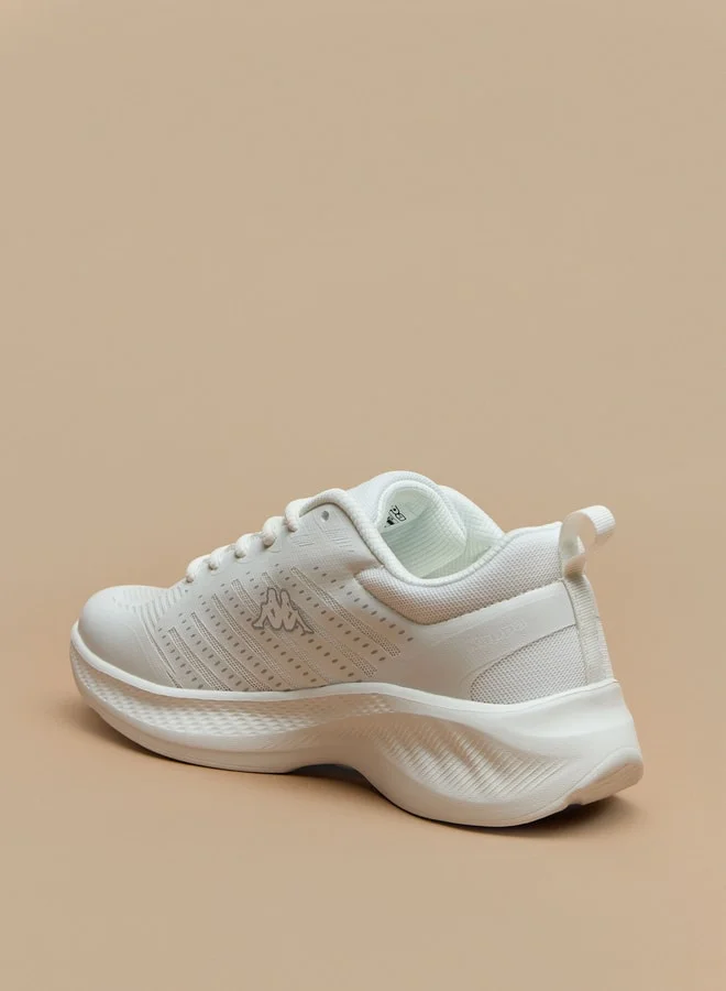 Kappa Women's Textured Sports Shoes with Lace-Up Closure