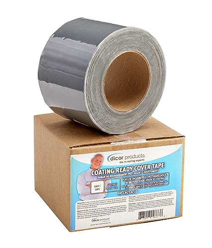 Dicor شريط تغليف ديكور RP-CRCT-4-1C جاهز للتغطية - 4" x 50' ، شريط إصلاح RV ، مقطورة ، منزل متنقل - Image 2