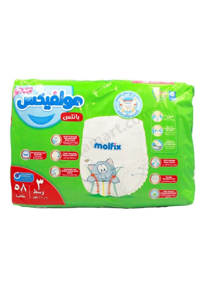 Molfix Molfix Pants Midi Size 3 – 58 Pcs  - Image 3