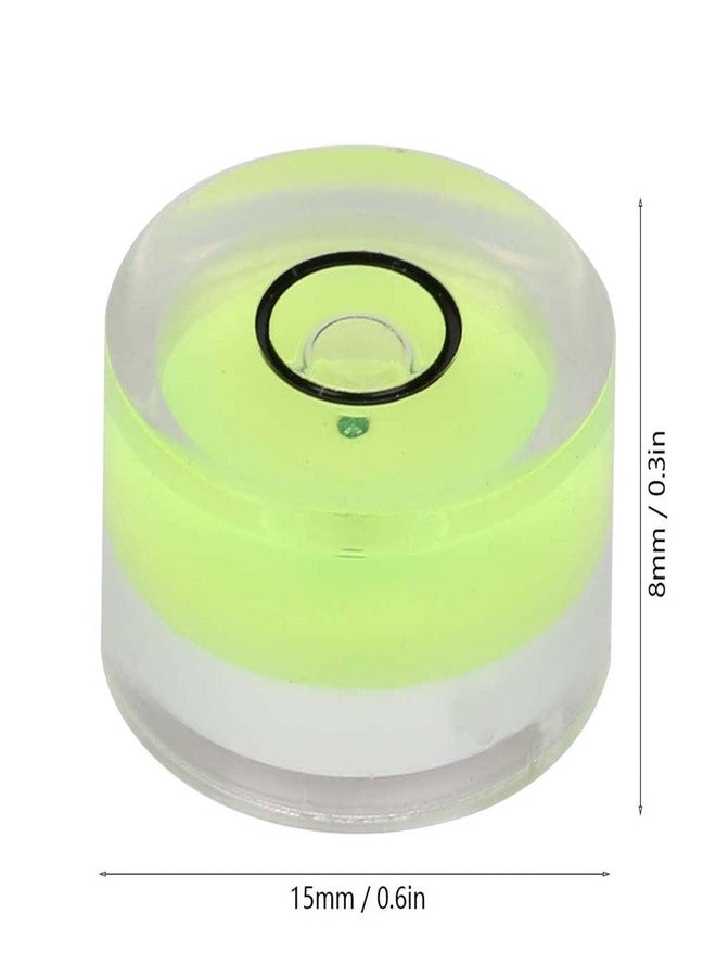 Walfront 5pcs 15mm Mini Round Spirit Level Bubble Round Bubble Level 0.6x0.3x0.2in Small Level Measuring Tool adjusting angle Instrument for Balance Scale - Image 2