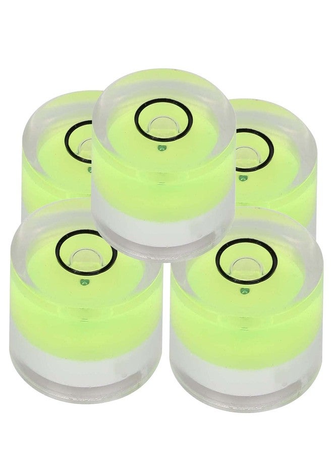 Walfront 5pcs 15mm Mini Round Spirit Level Bubble Round Bubble Level 0.6x0.3x0.2in Small Level Measuring Tool adjusting angle Instrument for Balance Scale - Image 1