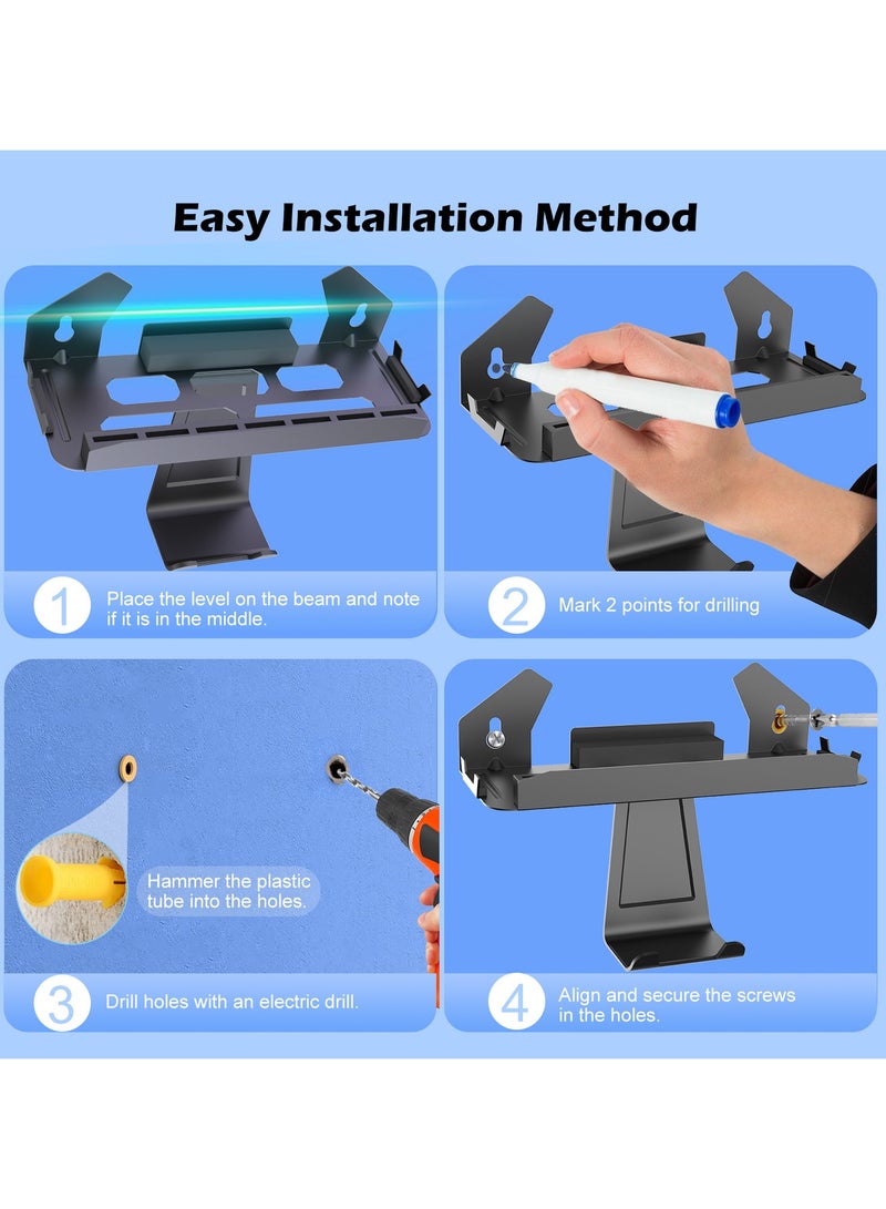 Switch2 Switch Oled Universal Wall Mounting Hardware Stand with Game Card Slot Holder Pro Controller Accessory - Image 4