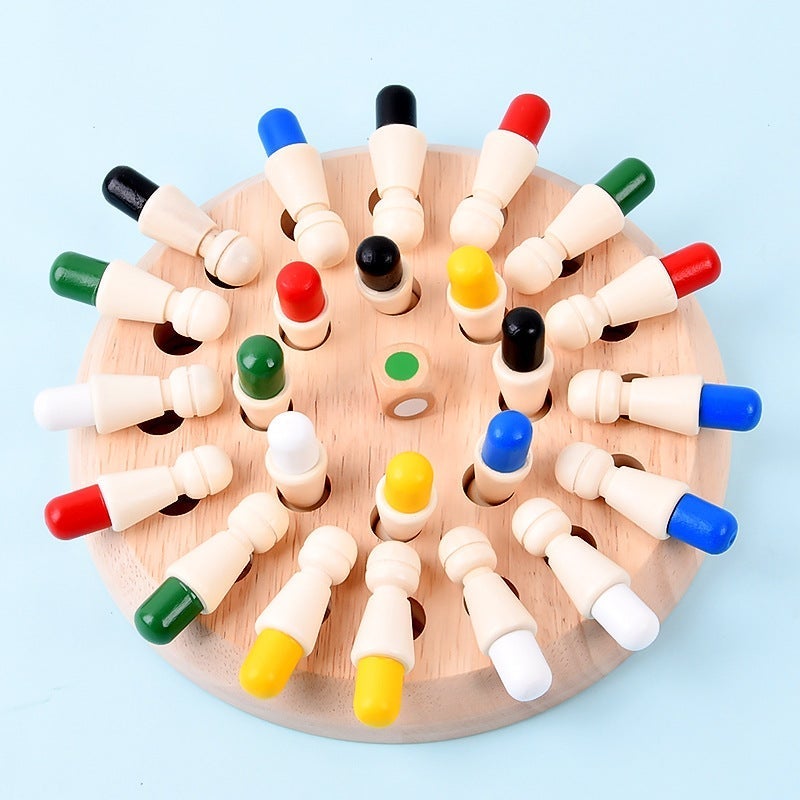 Wooden Memory Chess Game – Educational Toy for Children 0-3  Years - Image 5