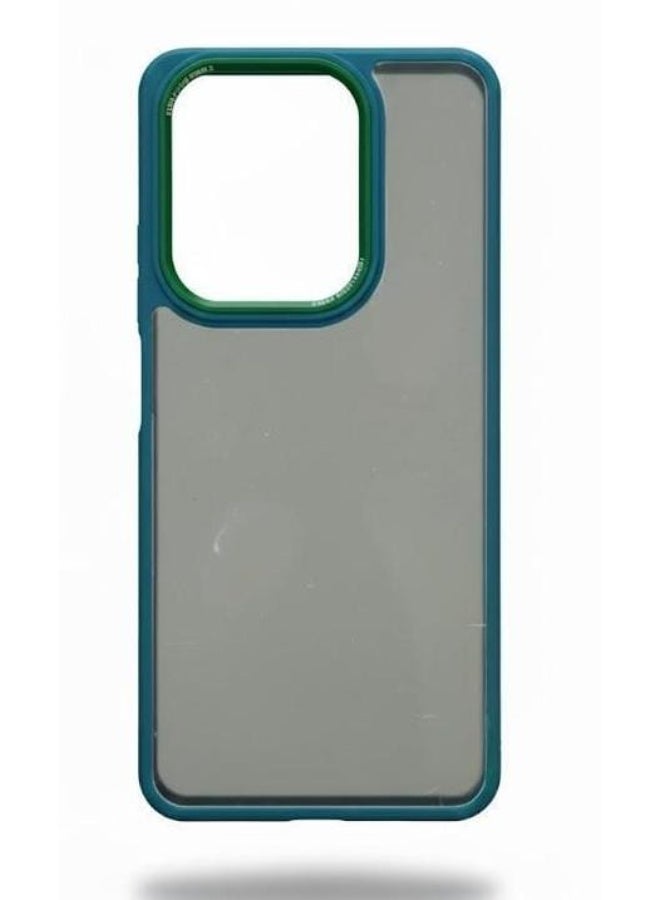 Plastic and silicone back cover for Oppo A3X/A3 - green