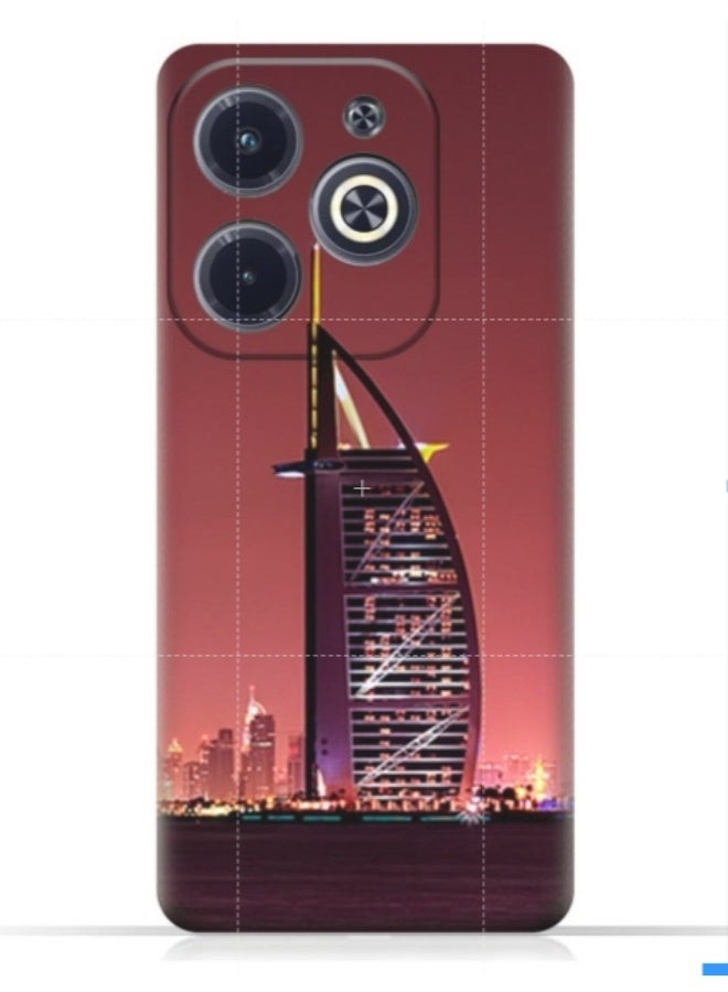 إيه إم سي ديزاين غطاء حماية بطبعة هاتف إنفينيكس هوت 40i