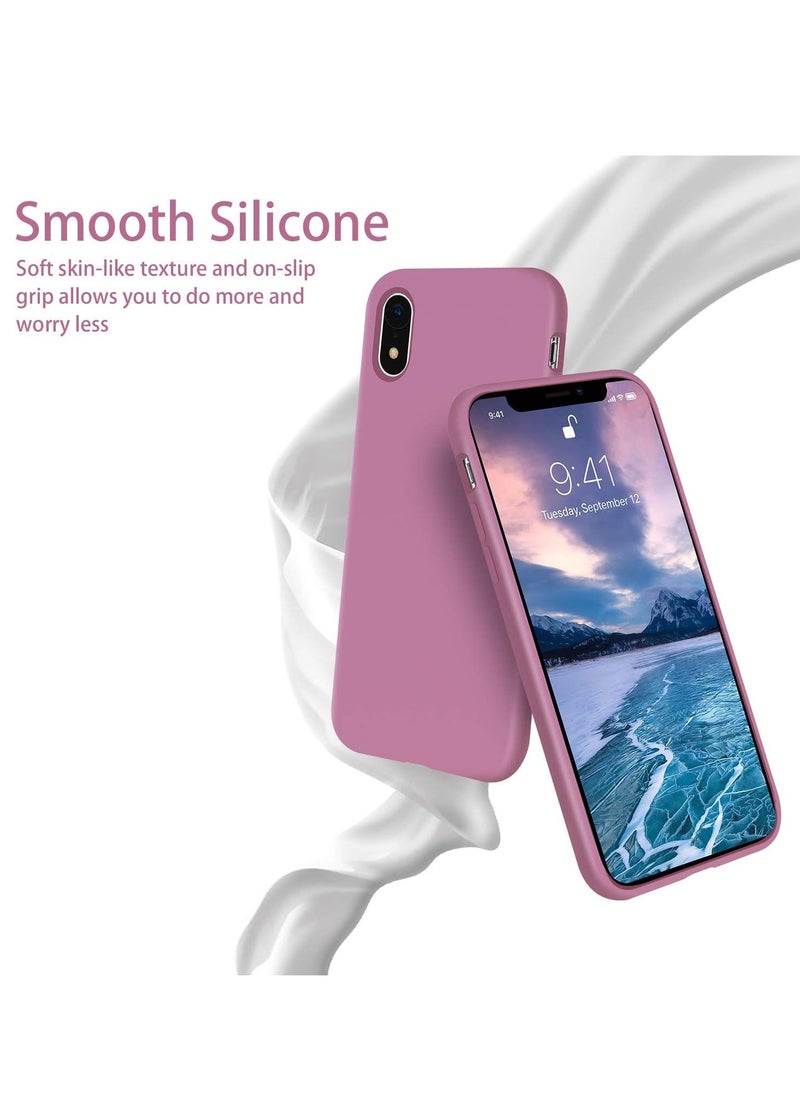 Compatible with iPhone XR Case 6.1 inch,[Silky and Soft Touch Series] Premium Soft Liquid Silicone Rubber Full-Body Protective Bumper Case for iPhone...