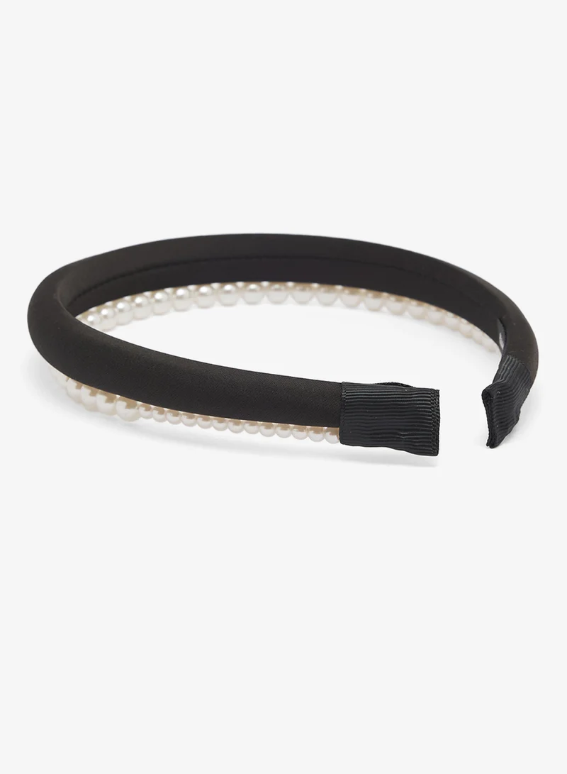 خزانة 2 Pack Satin and Pearl Headband