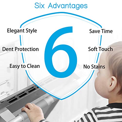 Miss.Silk Refrigerator Door Handle Covers, 5PCS, Sleek and Form-Fitting, Keep Your Fridge, Stove, Oven, Microwave, Dishwasher Clean from Smudges, Drips, Food Stains, Oil, Save Your Time! (Grey) - Image 2