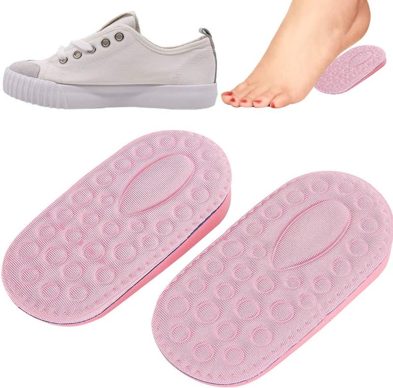 klarako 2 Pairs Height Increase Insole Soft Comfortable Massage Half Shoes Lift Pad Cushion for Women (1.5cm) - Image 4