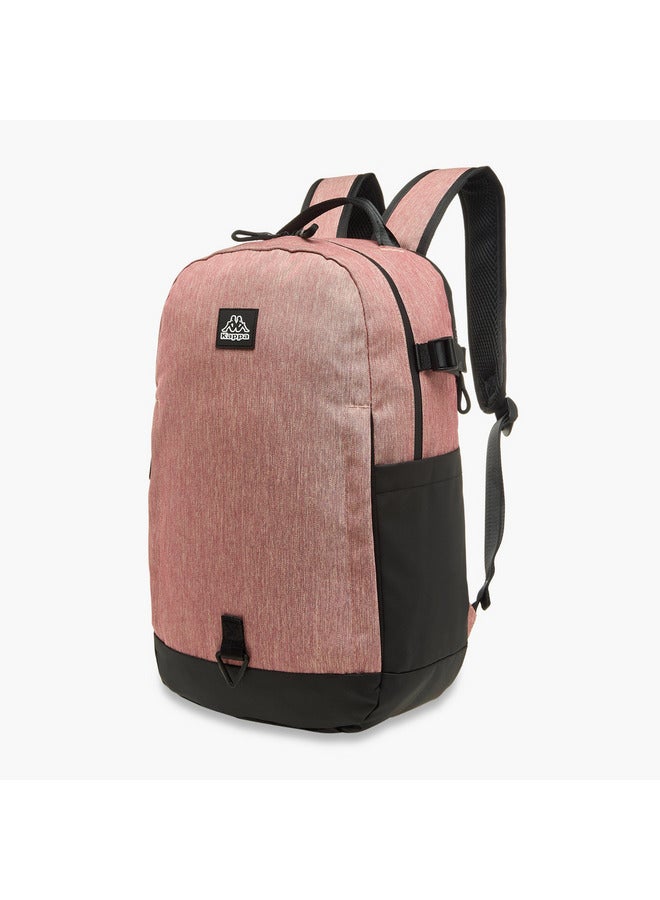 Kappa Girls Logo Applique School Backpack with Zip Closure - 15x31x47 cm - Image 2