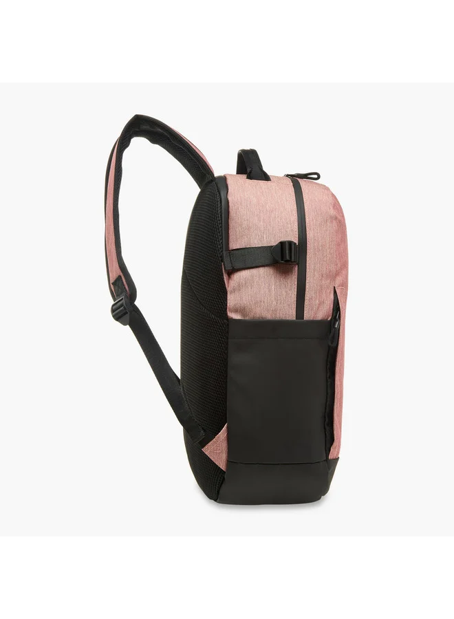 كابا Girls Logo Applique School Backpack with Zip Closure - 15x31x47 cm