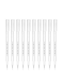 10 Pcs Adhesive Glue Pens Scrapbook Quick Dry Glue Pen Crafting Fabric Pen Liquid Glue Pen for Scrapbooking, Die-Cuts Glitter Card Making, Papercrafts, School Office Supplies