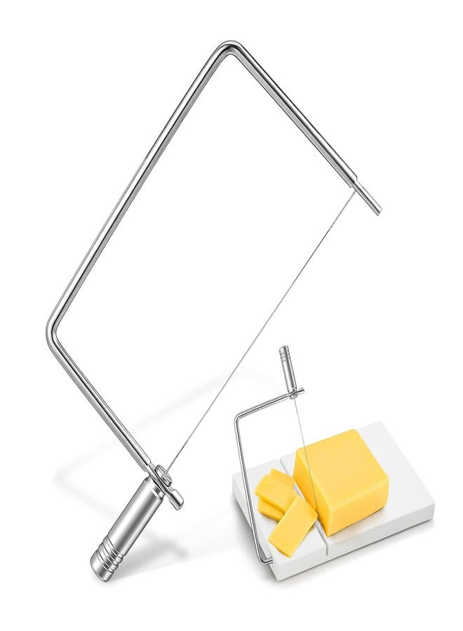 SHINEOFI Heavy Duty Cheese Slicer with Wire Compact Handheld Cheese Cutter and Butter Slicer Kitchen Tool 8.26X4.33In - Image 1