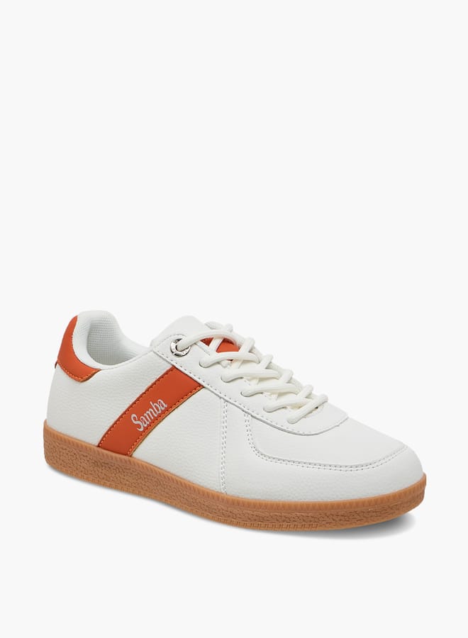 SAMBA Womens' Panelled Lace-Up Sneakers - Image 1