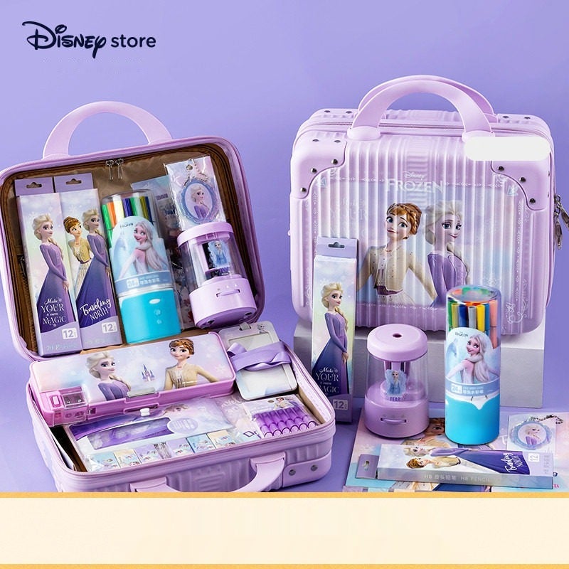 Disney Official Frozen & Spider-Man Kids Stationery Gift Box for Boys and Girls - Ice & Snow Style - Image 2