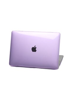 Generic Apple Notebook Protective Case Crystal Frosted Macbook Pro Protective Case Transparent Macbook Air Computer Case-Color:Crystal Flat-Purple-Applicable Model:2021-2024pro16(A2485/2780/2991/3403/3186)  - Image 1