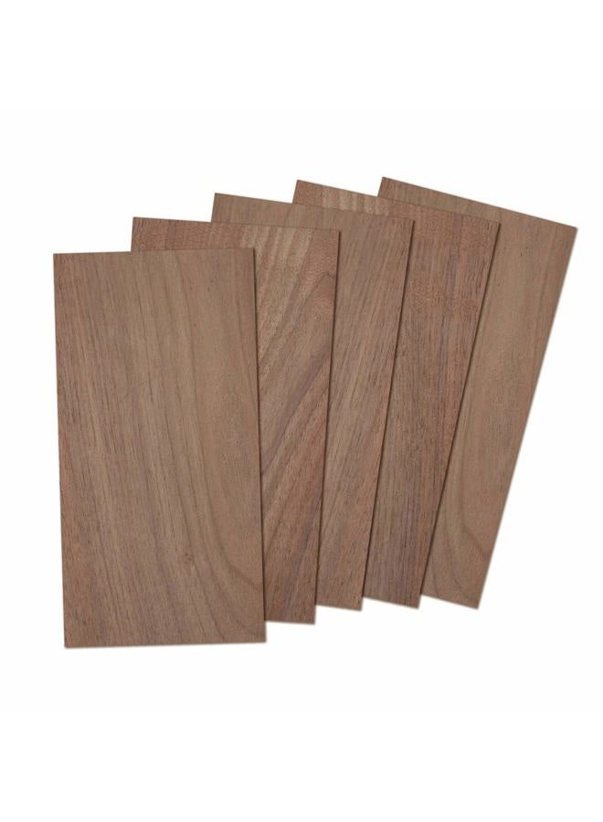 Craftiff Walnut Wood Sheets Thin Lumber, Black Dark Unfinished Board for Crafts - Pack of 5 by - Image 1