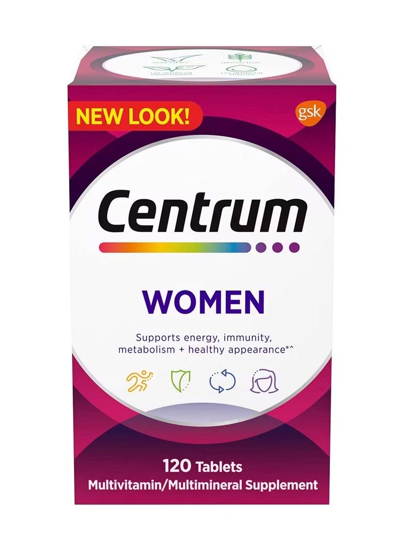 Centrum Women Multivitamin & Multimineral 120 Tablets - Image 1