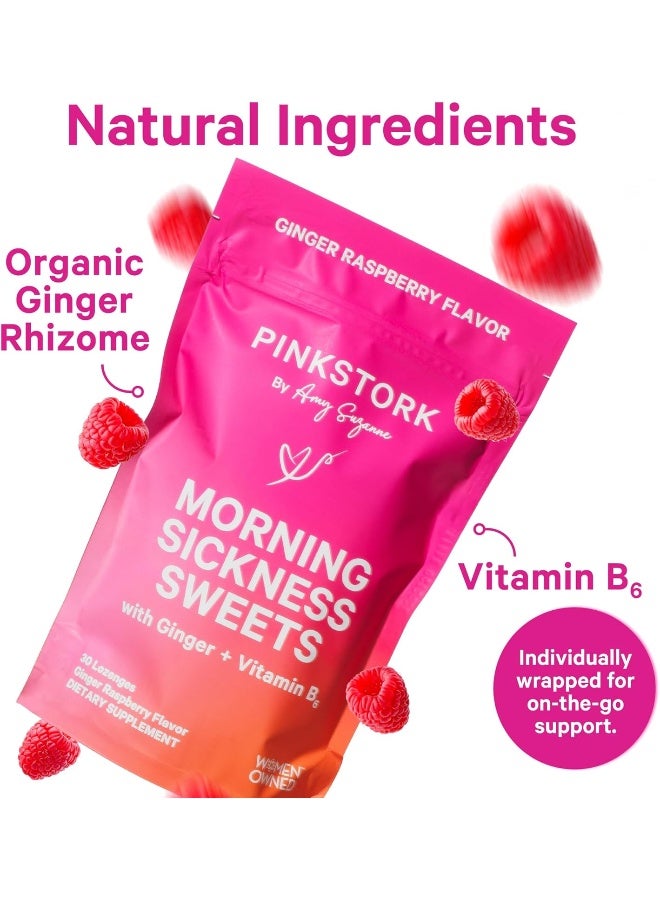 Pink Stork Morning Sickness Organic Hard Candy - Ginger Raspberry - Image 2