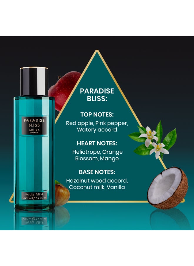 أورا لندن معطر الجسم بارادايس بليس 220 مل  - Image 3