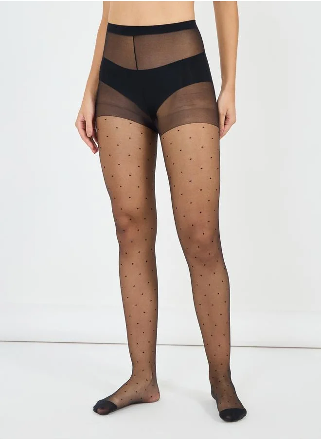 Styli Styli 15D Polka Dot Stockings