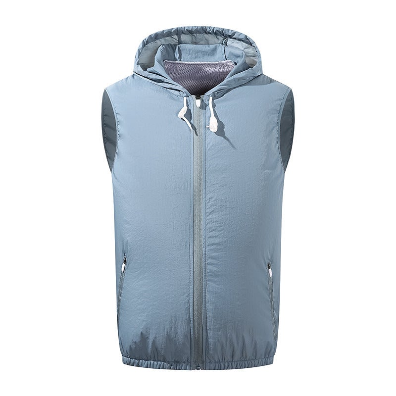 Leisure Cooling Refrigeration Air Conditioning Clothing Usb With Electric Fan Sun Protection Vest Work Clothes - Image 1
