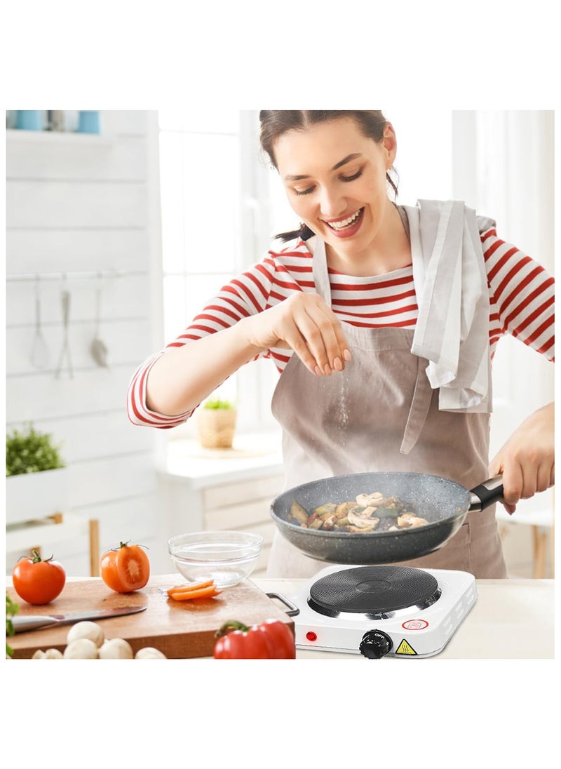 Generic - 1000W 1 Burner Electric Plate Heater with Non-Stick Coating and Overheat Protection - Image 1