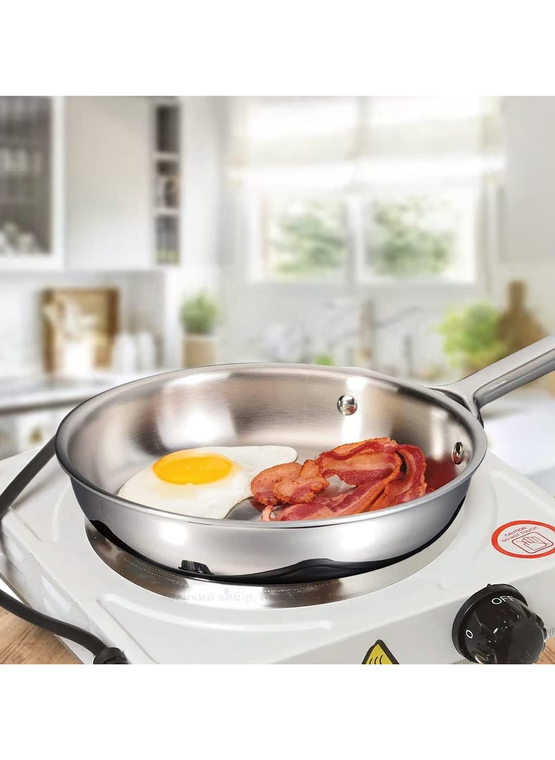 Generic - 1000W 1 Burner Electric Plate Heater with Non-Stick Coating and Overheat Protection - Image 1