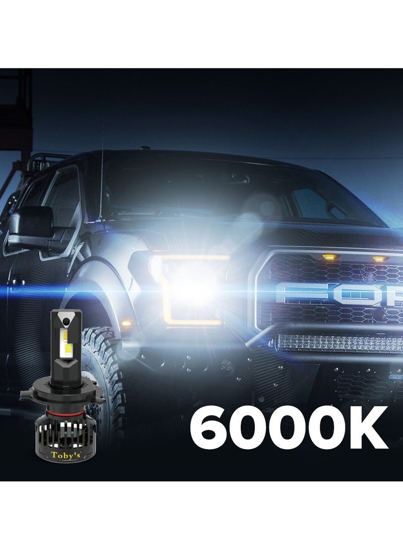 توبيز مصابيح أمامية LED توبيز UH4 مزدوجة 150 وات 15000 لومن جهد DC9-32 فولت تقنية SMD إضاءة منخفضة 3800 كلفن وعالية 6000 كلفن مقاومة للماء IP65 عمر طويل 30000 ساعة - Image 3