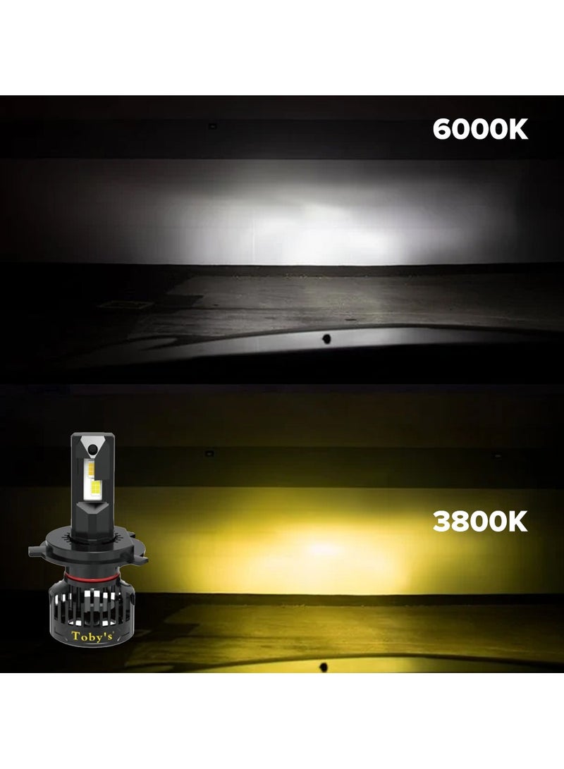 توبيز مصابيح أمامية LED توبيز UH4 مزدوجة 150 وات 15000 لومن جهد DC9-32 فولت تقنية SMD إضاءة منخفضة 3800 كلفن وعالية 6000 كلفن مقاومة للماء IP65 عمر طويل 30000 ساعة - Image 4