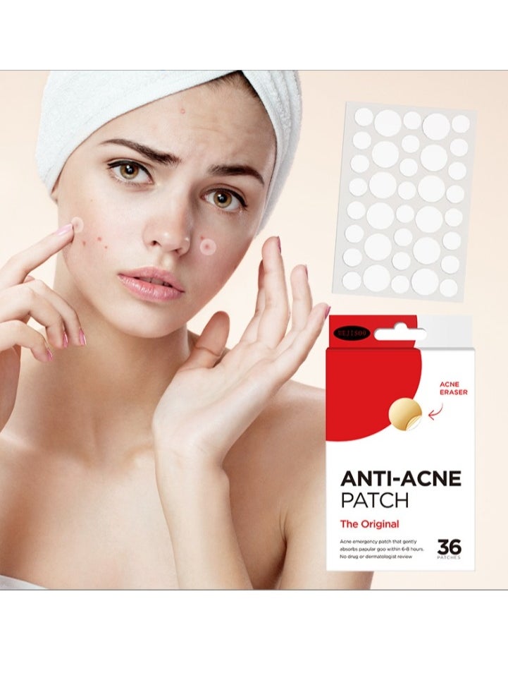 MEJISOO Anti-Acne Pimple Patch for covering Zits and Blemishes, Hydrocolloid Spot Stickers for Face and Skin 36 Piece  - Image 2
