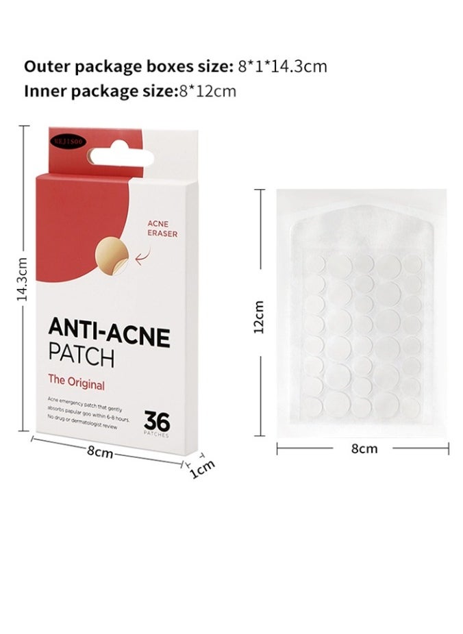 MEJISOO Anti-Acne Pimple Patch for covering Zits and Blemishes, Hydrocolloid Spot Stickers for Face and Skin 36 Piece  - Image 5
