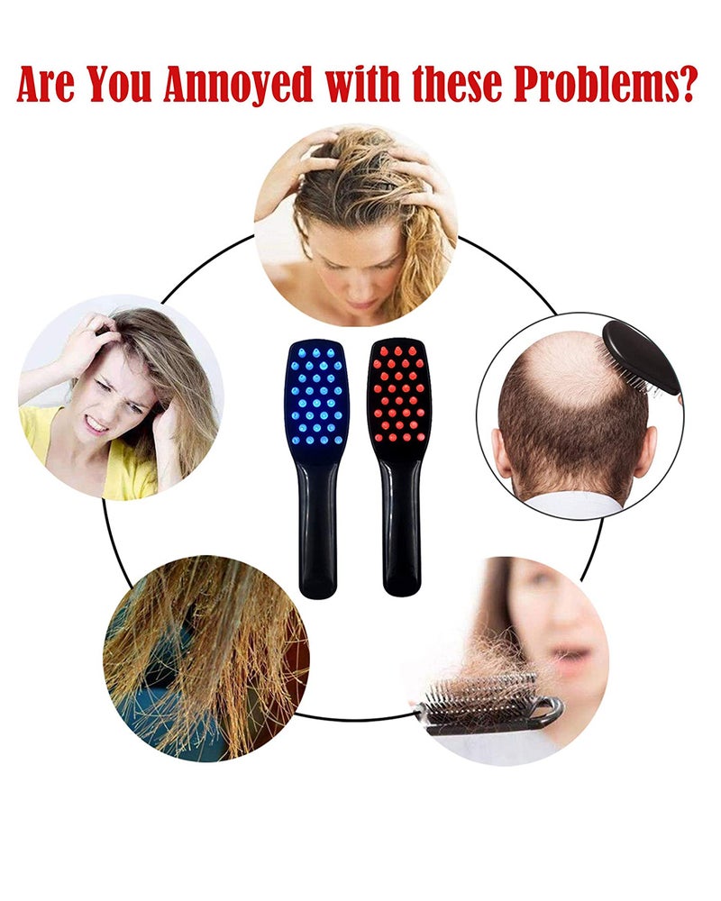 3 in 1 Electric Wireless Infrared Ray Growth Anti Hair Loss Hair Growth Care Vibration Head Massage Comb Massager - Image 4
