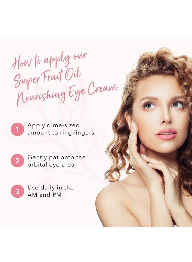 StarTech Super Fruit Oil Nourishing Eye Cream, Organic, Anti-Aging Under Eye Cream, Natural Eye Cream for Puffiness, Fine Lines, 0.5 Fl Oz - Image 4
