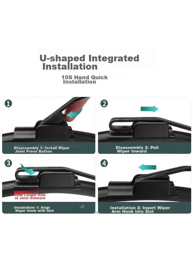 XUFENG Xufeng Car Accessories (xufeng) Nissan Teana Windshield Wipers For 2013-2018 Models, 2016 Dedicated, Boneless Wiper Blades, Automotive Accessories, Original Equipment Manufacturer  - Image 3