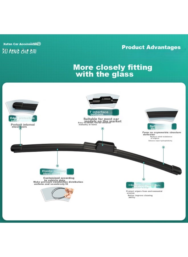 XUFENG Xufeng Car Accessories (xufeng) Nissan Teana Windshield Wipers For 2013-2018 Models, 2016 Dedicated, Boneless Wiper Blades, Automotive Accessories, Original Equipment Manufacturer  - Image 4