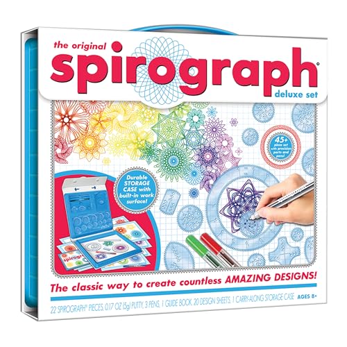 Spirograph  Deluxe Set  Spiral Art Drawing Kit  The Classic Way to Make Countless Amazing Designs  For Kids Ages 8 - Image 1