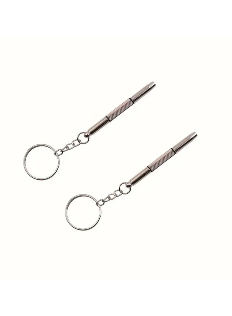 CleanWave - The Pure Effect 2-Pack Mini Eyeglass  Screwdriver Keychain Set – Precision Steel Repair Tool Kit for Glasses, Sunglasses, Watches & Electronics – Portable, Durable & Easy-to-Use Hand Tools - Image 5
