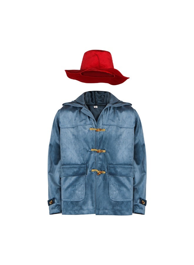 Paddington Bear costume is a popular stage performance costume and Halloween role-playing uniform for movies and TV series