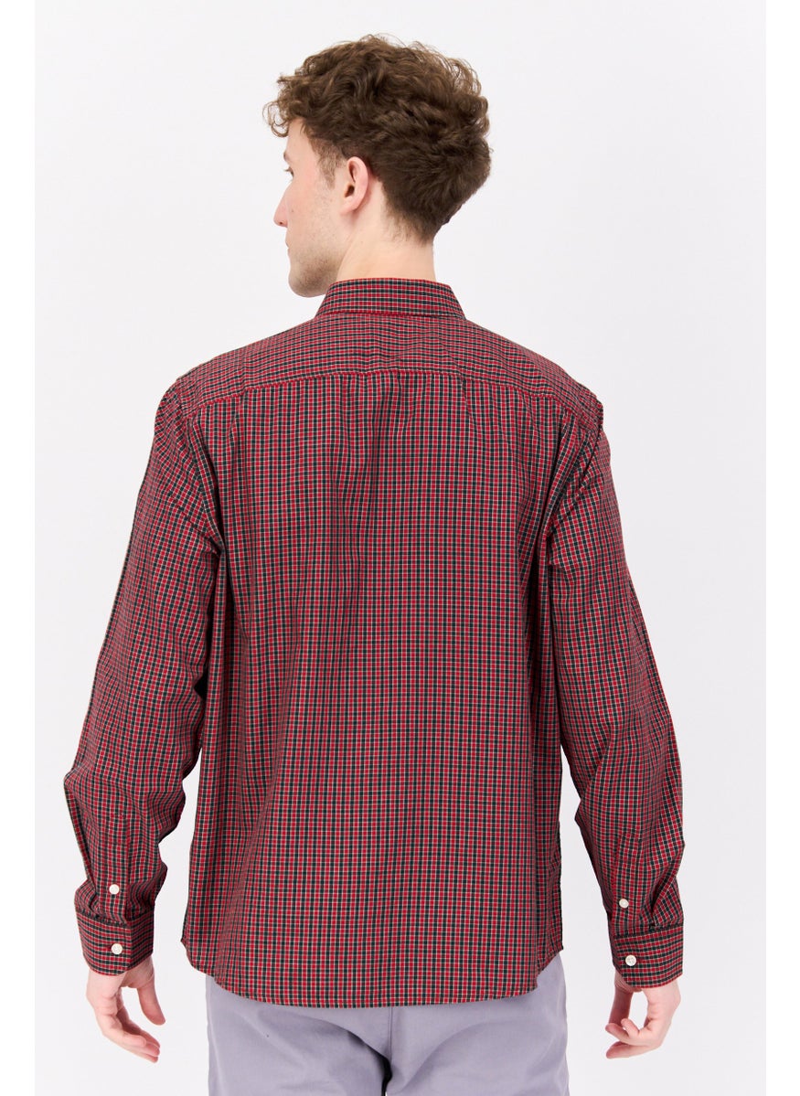 Men Regular Fit Checkered Long Sleeve Casual Shirt, Red Combo - pzsku/ZB5AD0A421A98A29E9317Z/45/_/1737641876/eea51515-75cd-4864-9ef6-f001eb3a8ef8