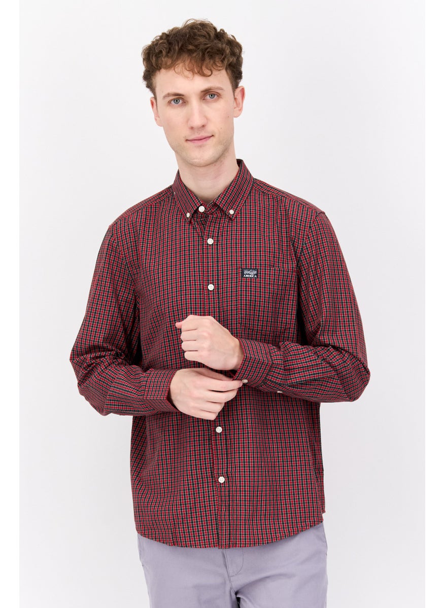 Men Regular Fit Checkered Long Sleeve Casual Shirt, Red Combo - pzsku/ZB5AD0A421A98A29E9317Z/45/_/1737641886/f80ff18c-a382-4bb7-a3f6-ed6d8661c6a0