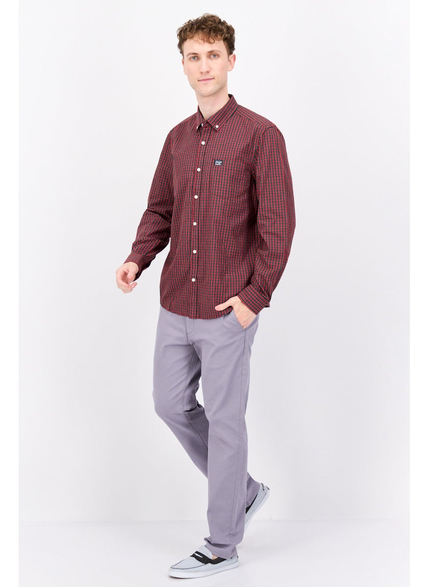 Men Regular Fit Checkered Long Sleeve Casual Shirt, Red Combo - pzsku/ZB5AD0A421A98A29E9317Z/45/_/1737641904/2ed69589-4709-434e-8da7-7985997d1a59