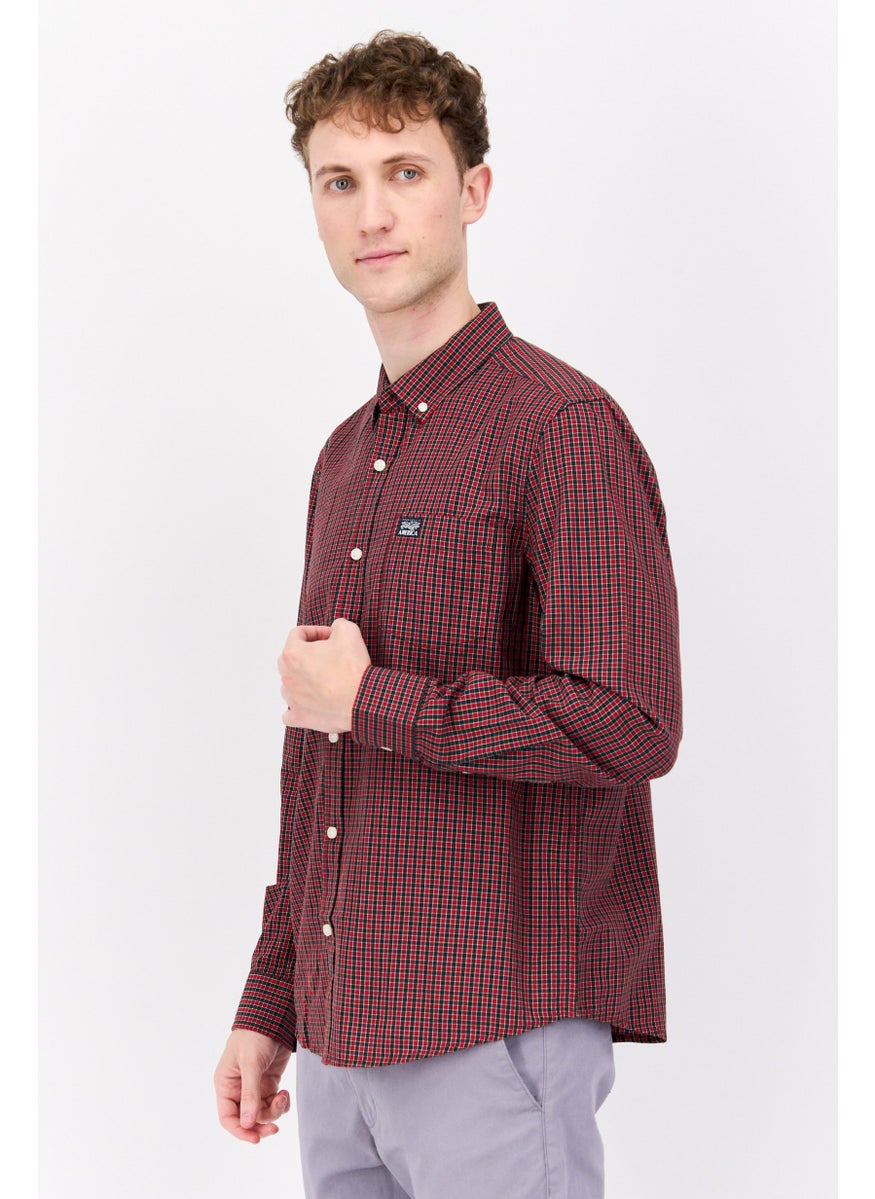 Men Regular Fit Checkered Long Sleeve Casual Shirt, Red Combo - pzsku/ZB5AD0A421A98A29E9317Z/45/_/1737641999/2151fb30-8c36-44b2-9e08-b89c2dc97c1d