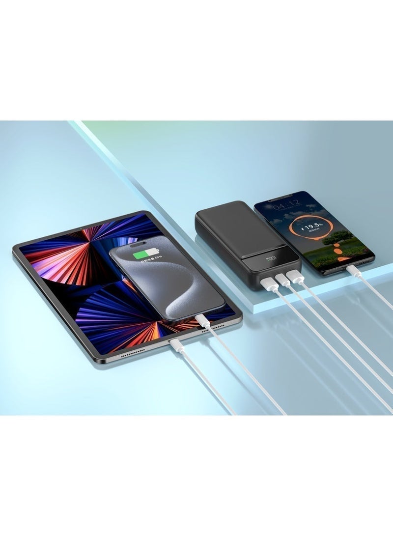 iOsuite Power Bank 20000mAh PD 20W & 22.5W Fast Charging, Charge 3 Devices Simultaneously, Air Travel Approved Portable Charger with LED Digital Display, USB-C & Dual USB-A Compatible with iPhone, Samsung, iPad & More – Black - Image 5