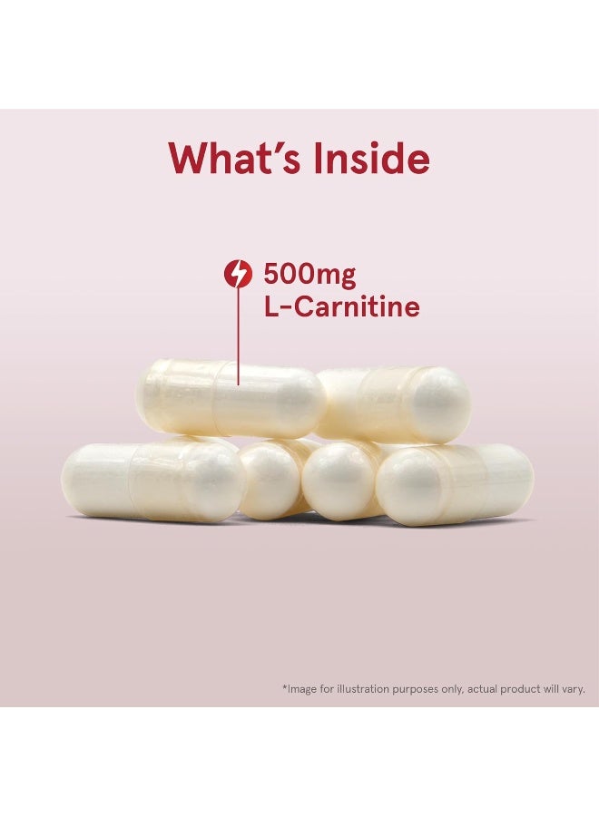 jarrow formulas L-Carnitine Tartrate 500 Mg, Important Cofactor For Energy Production (Atp) From Fats, Up To 50 Servings, White, 50 Count - Image 3