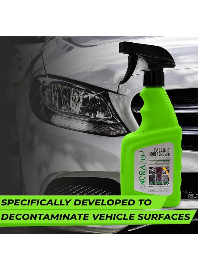 Generic Nora Car Care Fallout Iron Remover 500Ml - N-250 – Effective Iron Contaminant Removal, Color-Changing Formula  - Image 2