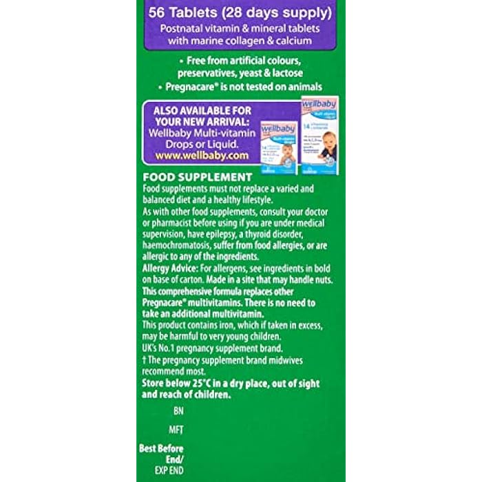 Pregnacare Vitabiotics - Pregnacare - New Mum - 56 Tablets - Image 3